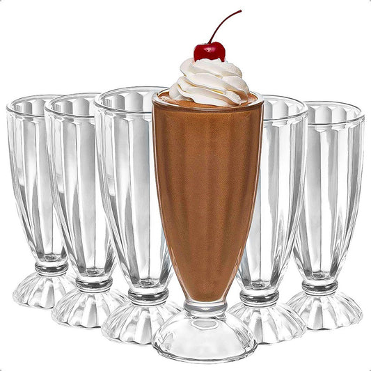 Set 6 Vasos De Vidrio Vasos De Postre Vasos De Helado 325 Ml