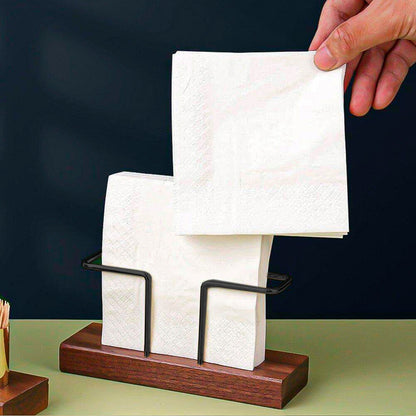 Servilletero De Madera Wayu Servilletero Metálico Wayu Cocin Negro