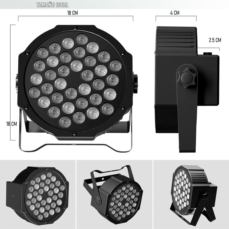 Foco Led Fiesta Luz Elestrodoscopica Led Luz Robotica 36 Led