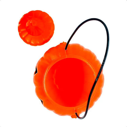 Calabaza Plástica Para Dulces Portátil Halloween Decoración