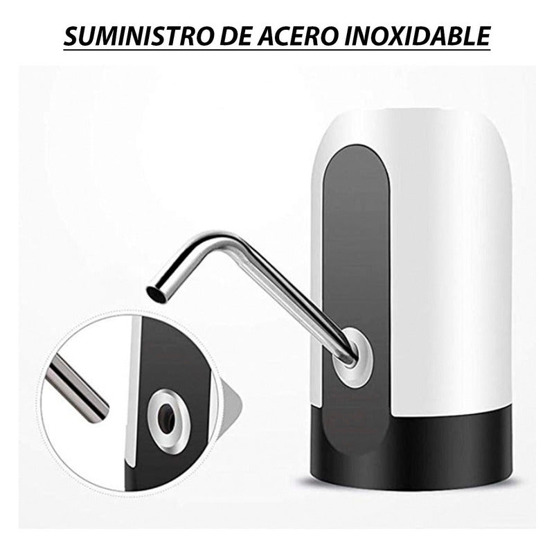 Dispensador De Agua Electrico Usb Recargable Botella Envase