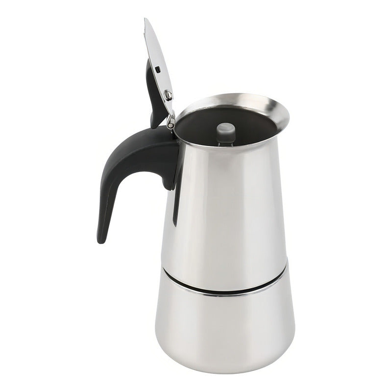 Cafetera Italiana Acero Inoxidable Capacidad 4 Tazas