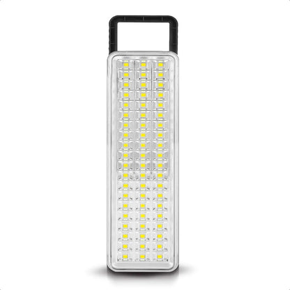 Luces De Emergencia Luces De Emergencia Recargable Lamparas De Emergencia Recargables Batería Recargable Portátil Abs Pack 2 Luz Campamento Mango Ergonómico Blanco/negro Okshop