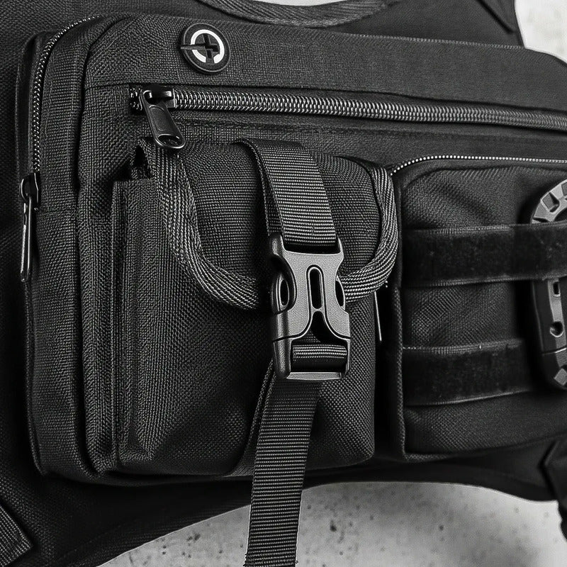 Bolso Tactico De Pecho Bolsa De Pecho Chaleco Táctico Chalec Negro