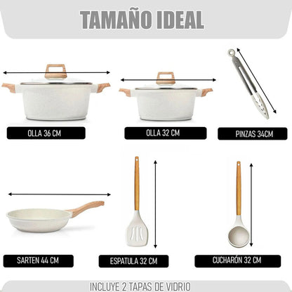 Juego De Ollas Bateria De Ollas Juego De Bateria Keep 8 Pcs Bateria De Cocina Induccion Aluminio Libre Bpa Bateria Cocina Keep Baterias Cocina 8 Piezas Set De Ollas Antiadherentes Okshop