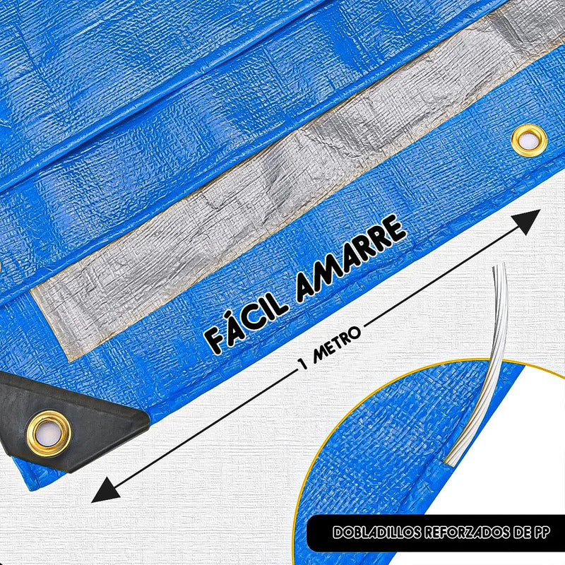 Toldo 4x5 Metros Lona Impermeable Lona Toldo 4x5 Cubierta Azul