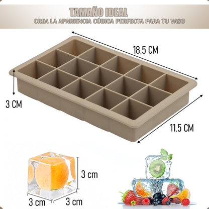Molde De Hielo Cubetas De Hielo Bandeja Silicona Para Hielo Cubetera Antiadherente Fiestas Frutas Moldes Para Hielo Libre Bpa Flexible Restaurantes Hielera Bares Okshop