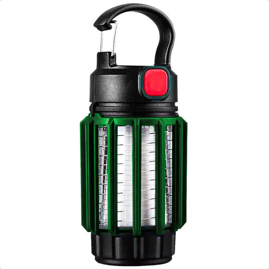Lampara Mata Insectos Lampara Campíng Mata Mosquitos Lampara Mosquitero Electrico Impermeable Usb Matamoscas Electrico Uv Ampolleta Mata Zancudos Abs Led Colgable Color Verde Oscuro Okshop