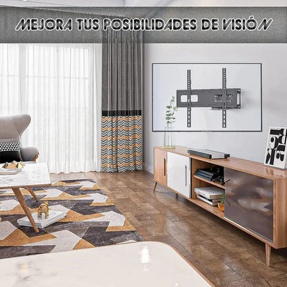 Soporte Tv Articulado Okshop Para Pantallas De 32  A 70  Con Inclinación Y Giro Negro