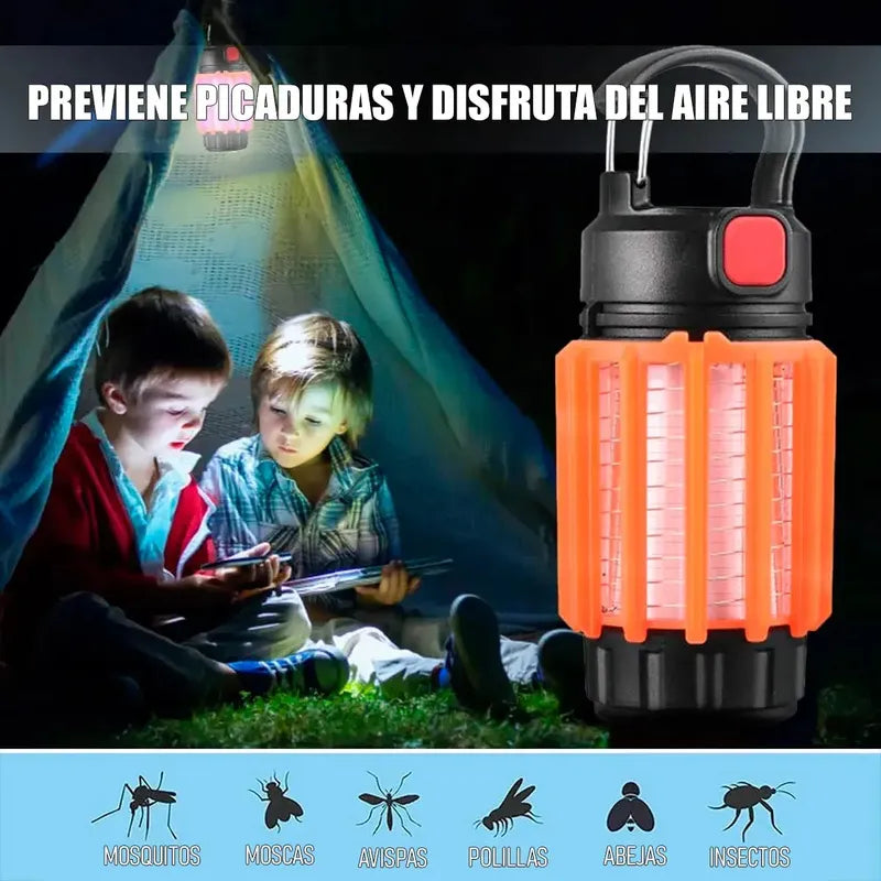 Lámpara Mata Mosquitos Okshop Usb Led Uv Colgante Impermeable Naranja