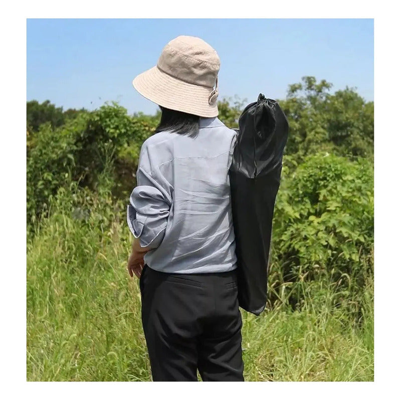 Silla Plegable Camping Okshop Verde Con Porta Vaso Y Bolso 80x47cm