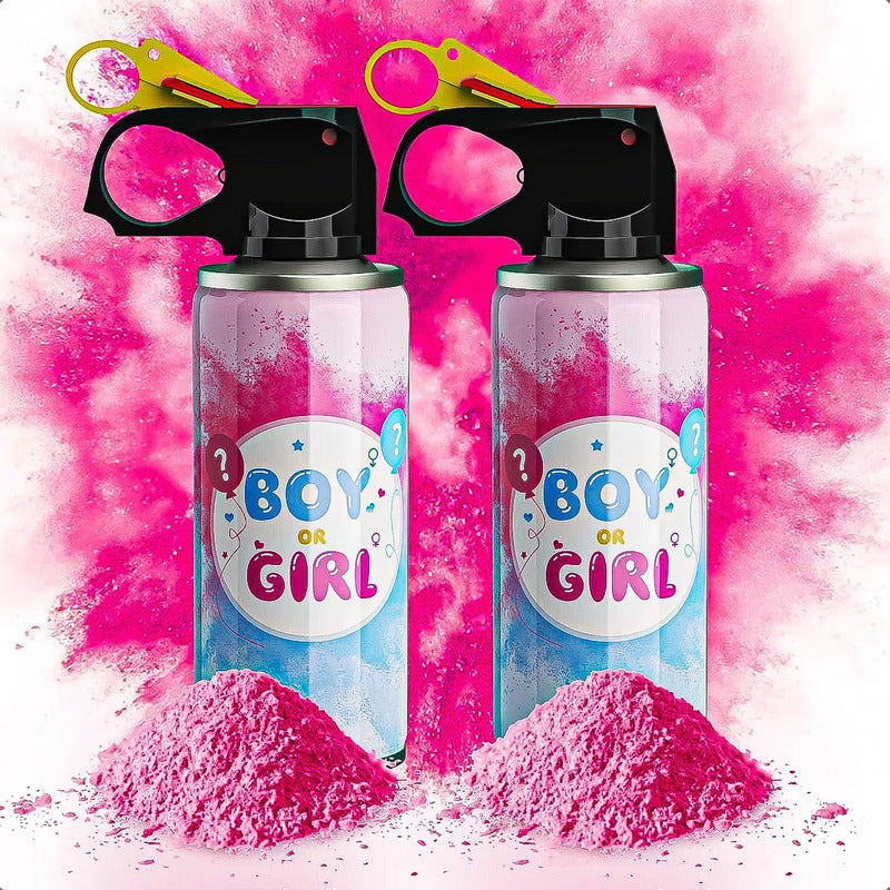Pack 2 Polvos De Revelación De Sexo Spray Polvo 250ml Polvos Rosa