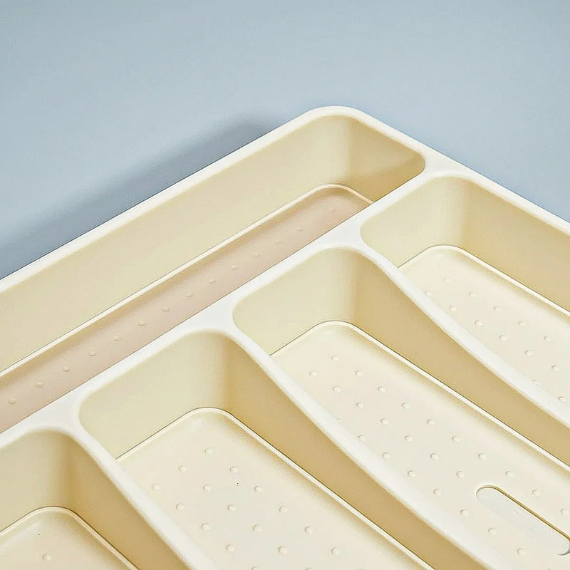 Organizador Cubiertos Cubertero Organizador Cubiertos Keep Beige