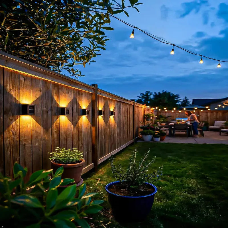 Pack 2 Aplique Pared Aplique Solar Muro Farol De Pared Solar Ok Shop Luces Exteriores Luz Solar Para Exteriores Ámpara Solar Al Aire Libre Lámpara De Pared De Jardín Luces Solares De Pared Negro