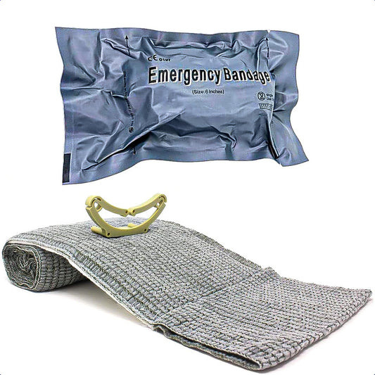Vendaje De Emergencia Vendaje Médico De Supervivencia Venda Gris