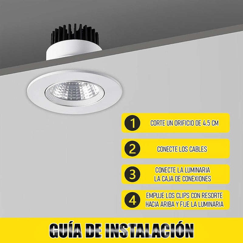 Focos Led Embutidos 5w Ampolleta Led Techo Foco Led Interior