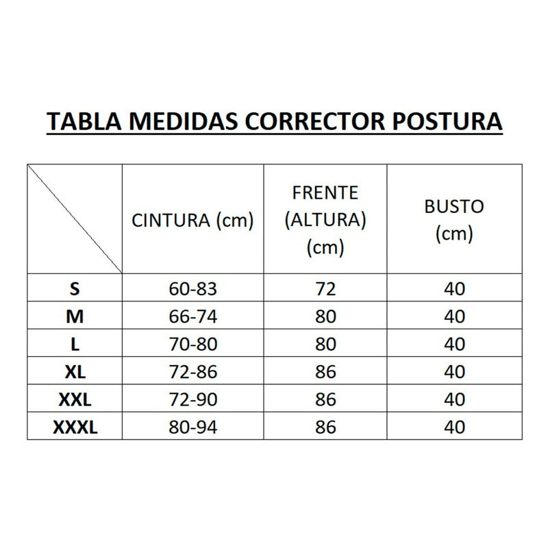 Corrector De Postura Unisex Corrector Postura Espalda