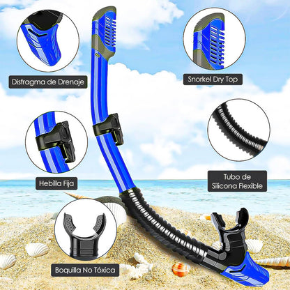 Mascara Snorkel Mascara De Buceo Snorkel Mascara De Buceo Azul