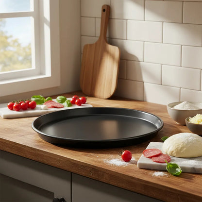 Molde Pizza Molde Aluminio Molde De Pizza 29 Cm Moldes Pizza Gris