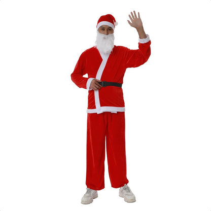 Traje De Navidad Disfraz Viejo Pascuero Adulto Disfraces Para Navidad Rojo Estandar