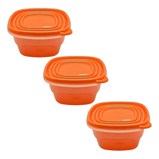 Taper Keep Tupper Plastico Contenedor De Alimentos 1200 Ml Tupper Tapper Comida Potes Plasticos Con Tapa Frasco Hermetico Tapper Colacion Tupper Hermetico Naranja Contenedor Alimento Keep Naranja