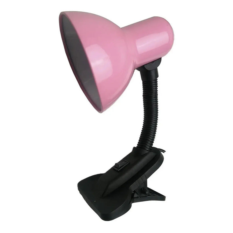 Lampara Click Escritorio Flexible Lamparas Velador Lectura Estructura Blanco