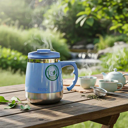 Taza Térmica Keep Taza Acero Inoxidable Taza Termo 400 Ml Salmón Taza