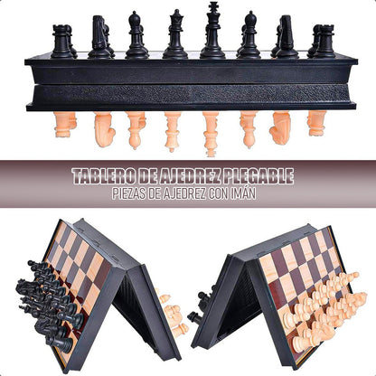 Tablero Ajedrez Magnetico Pack 2 Juego De Ajedrez Tablero