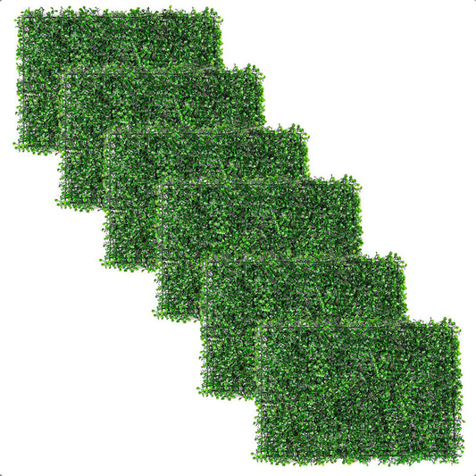 Pack 6 Jardin Vertical Artificial Muro Artificial 60x40cm Verde Verde Musgo