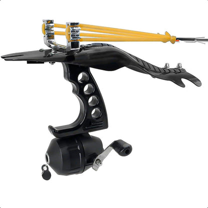 Resortera Profesional Catapulta Resortera Pesca Tirachinas Negro