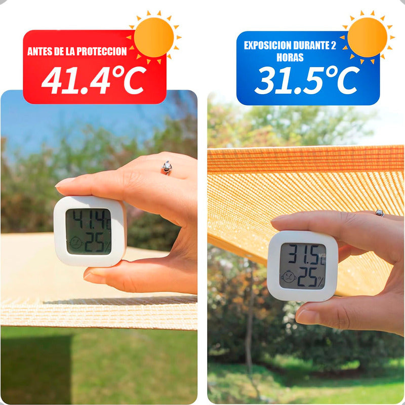 Carpa Vela Rectangular 3x4 Metros Vela Lona Sombreadora Carp Beige