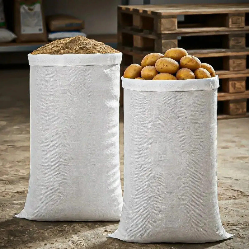 Pack 2 Sacos Escombros Saco De Escombros 90x120cm Saco Rafia Blanco Okshop Saco De Rafia Blanco Polipropileno Sacos De Rafia Para Escombros Sacos Blancos Paras Escombros Sacos Para Basura Okshop
