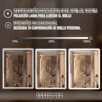 Espejo Led Espejo Rectangular Espejo De Baño Espejo Tactil Vidrio