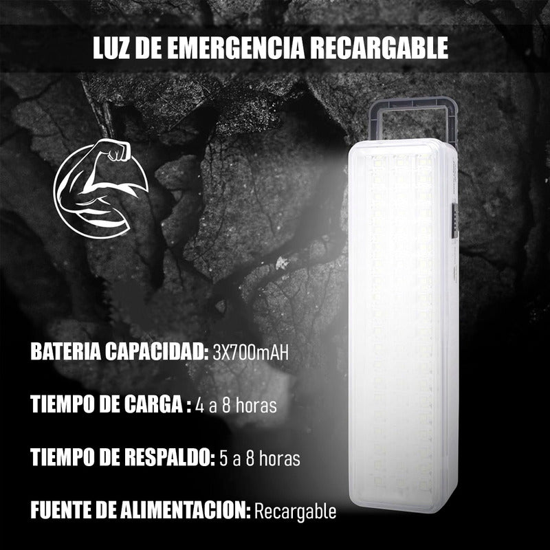 Pack X2 Luces De Emergencia Luces De Emergencia Recargable