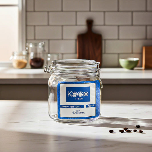 Contenedor De Alimentos Frasco Hermetico Frasco Vidrio Keep Hermetico Frascos De Vidrio Recipientes Hermeticos Azul Keep Frascos Vidrio Hermeticos Azul Frascos Conserveros Keep Frasco Vidrio 750ml