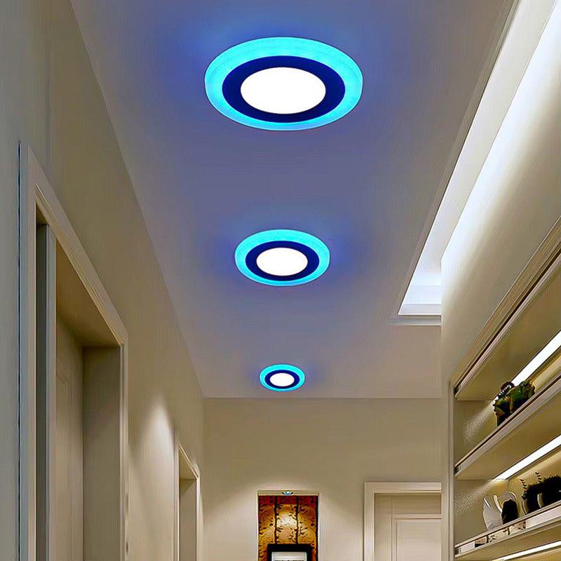 Plafon Led Techo Redondo Focos Led Interior 12+4w Foco Led Blanco