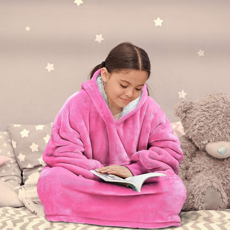 Poleron Peludo De Niña Poleron Con Capucha Niño Polerones Poleron Gigante Poleron Sherpa Frio Invierno Pijama Polar Manta Sherpa Polerón Niño Poleron