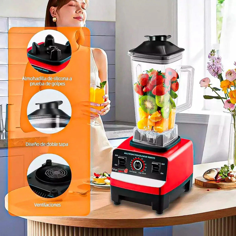 Licuadora Arcashopping De 2.5 L Verde Con 15 Velocidades Y 2400w
