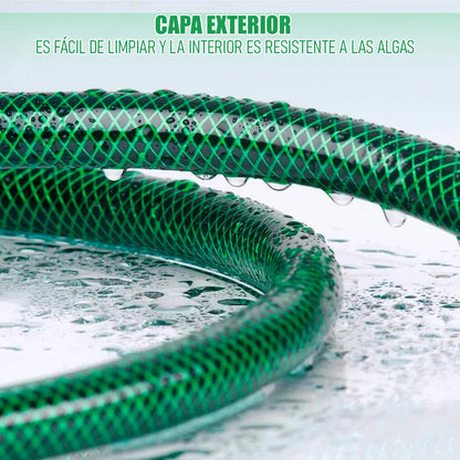Manguera Jardin Mangueras Jardin Reforzadas Mangueras 30m Manguera Jardin 30 Metros Pvc Resistente Uv Manguera Reforzada Resistente Abrasión Multiusos Para Riego De Jardines Okshop