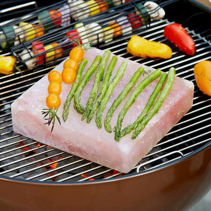 Tabla De Sal Rosada De Himalaya Asado Picoteo Parrilla Himalaya Salmón