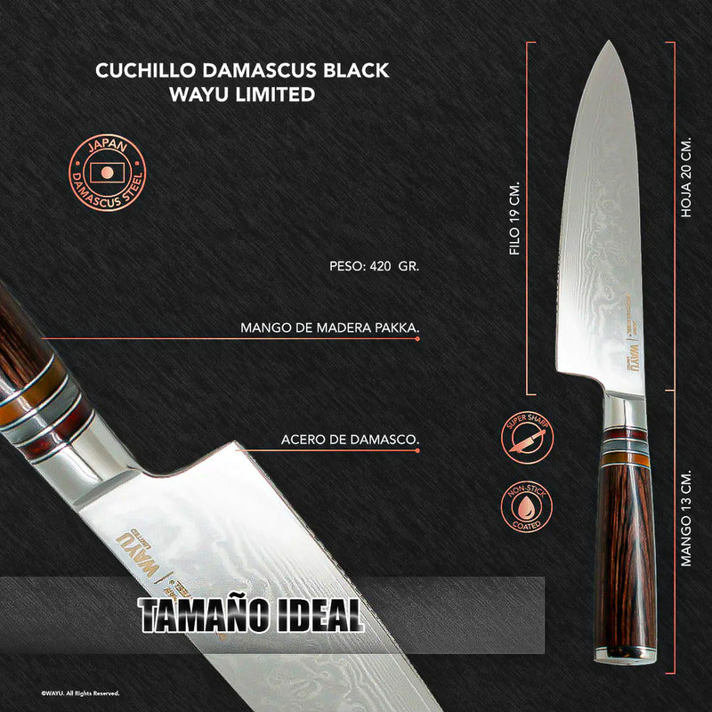 Cuchillo Chef Profesional Cuchillo Wayu Cuchillo Damascus Wayu