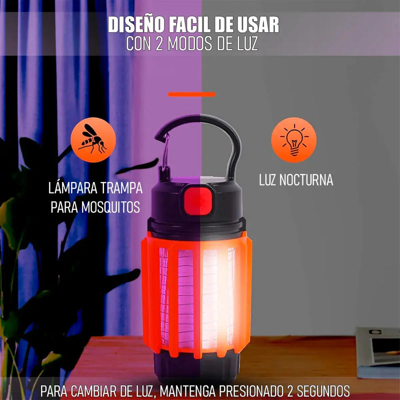 Lámpara Mata Mosquitos Okshop Usb Led Uv Colgante Impermeable Naranja