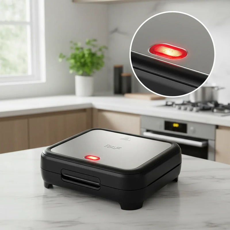 Sanwichera Electrica Parrillera Sanduchera Asador Sandwicher Negro