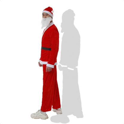 Traje De Navidad Disfraz Viejo Pascuero Adulto Disfraces Para Navidad Rojo Estandar