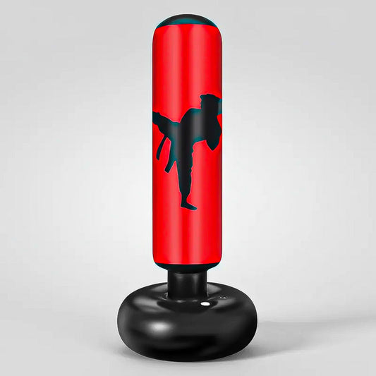 Saco Boxeo Inflable Saco Boxeo 160cm Saco De Arena Inflable Rojo