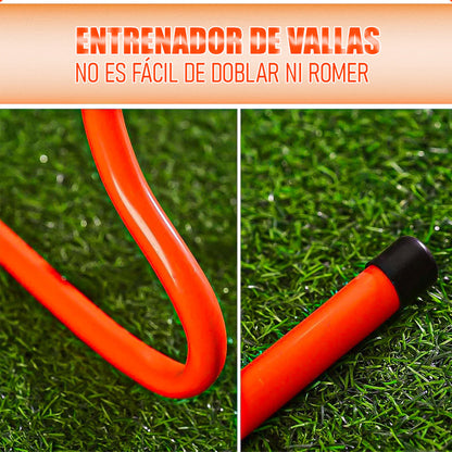Set 3 Valla De Entrenamiento Valla De Salto 6 Conos 18 Cm Naranja