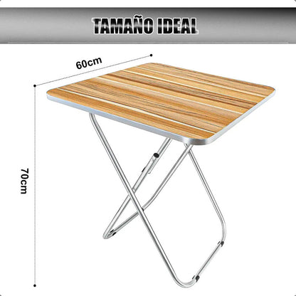 Mesa Plegable Mesa Terraza Plegable Mesas Pegables 60cm Mesa Marrón