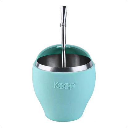 Mate Con Bombilla Keep Mate Acero Inoxidable Mate 230ml Mate Turqueza Mate