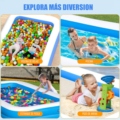 Piscinas Para Niños Piscina Pequeña Bebe Piscina Rectangular Azul