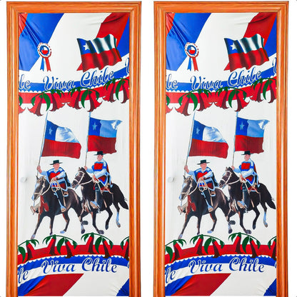 Fundas Para Puertas Fiestas Patrias Chile Pack2 Funda Puerta Modelo 10